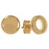 Revere 9ct Gold Button Stud Earrings