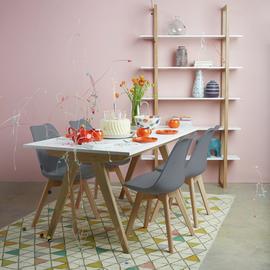 Habitat Jerry Pair of Dining Chair - Grey