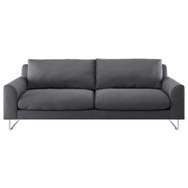 Habitat Lyle Fabric 3 Seater Sofa - Charcoal