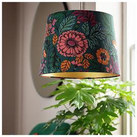 Argos Home Green Floral Lampshade - 35cm