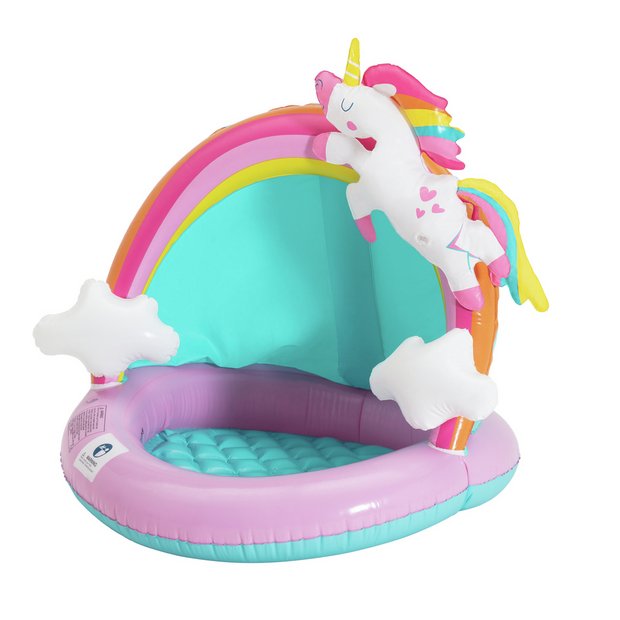 Intex unicorn hot sale paddling pool