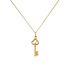 Revere 9ct Yellow Gold Key Charm Pendant Necklace