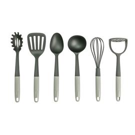 Argos Home 6 Piece Utensil Set with Stand - Black