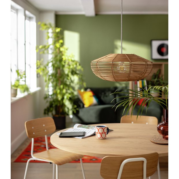 Argos rattan deals lampshade