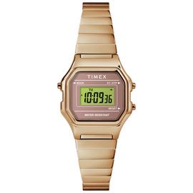 Timex Rose Gold Coloured Resin Bracelet Watch