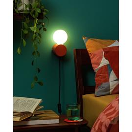 Habitat Banquo Plug In Wall Light - Orange