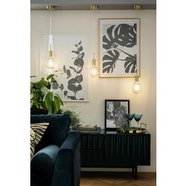 Habitat Lockie Brushed Brass Pendant Ceiling light - Gold