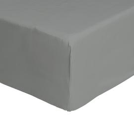Habitat Cool Cotton Lyocell Dove Grey Fitted Sheet