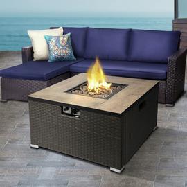 Peaktop HF31188AA UK Gas Fire Pit With Cover