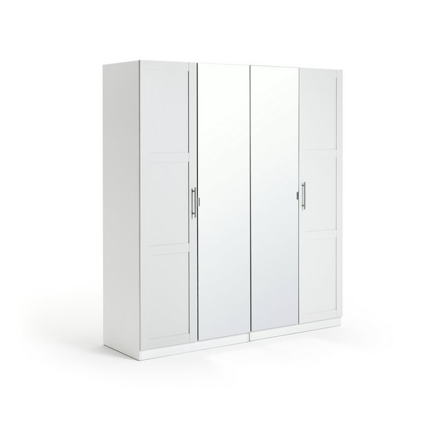 4 door deals wardrobe argos