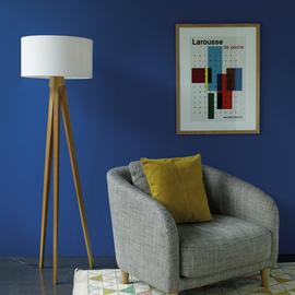 Habitat Tripod Wooden Floor Lamp Base