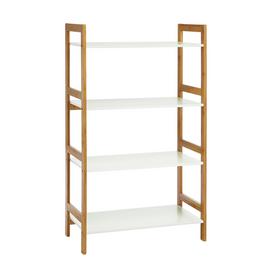 Habitat Drew Bamboo Shelving Unit - White