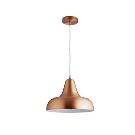 Habitat Aerial Spun Aluminium Ceiling Light - Copper