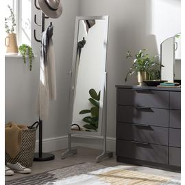 Argos Home Grey Free Standing Cheval Mirror - 146x41cm