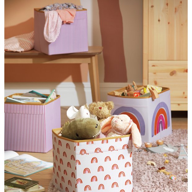 Childrens canvas hot sale storage boxes