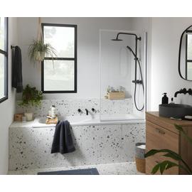 Argos Home 1375x755mm Fully Framed Bath Shower Screen White