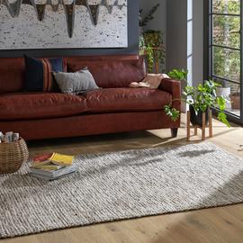 Habitat Gibbins Natural Flatweave Rug - 230x160cm