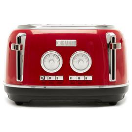 Haden 199386 Jersey 4 Slice Toaster - Red
