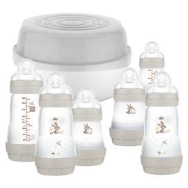 MAM Easy Start Bottle & Microwave Steriliser Set - Grey