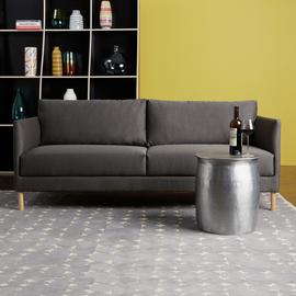 Habitat Penrose Geometric Grey Wool Flatweave Rug -240x170cm