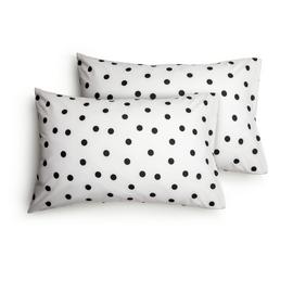 Habitat Monochrome Spot Standard Pillowcase Pair