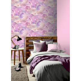 Arthouse Galaxy Unicorn Blush Pink Wallpaper
