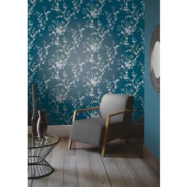 Arthouse Oriental Trail Teal Blue Wallpaper