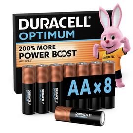 Duracell Optimum Alkaline AA Batteries - Pack of 8