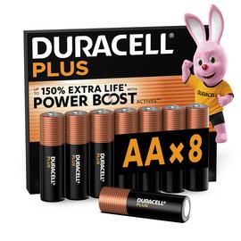 Duracell Plus Alkaline AA Batteries - Pack of 8