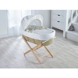 Kinder Valley Waffle Palm Basket Natural Folding Stand
