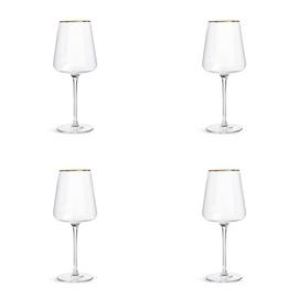 Habitat Gold Rim Set of 4 Wine Glasses
