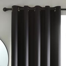 Habitat Plain Blackout Eyelet Curtains