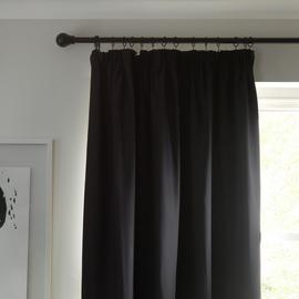 Habitat Blackout Plain Pencil Pleat Curtains