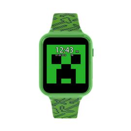 Minecraft Kids Green Silicone Strap Interactive Watch