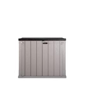 Toomax Storaway 842L Wood Effect Garden Storage Shed - Grey
