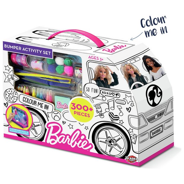 Barbie Art Set, Arts and Crafts for Kids, Colouring Sets for Children,  Gifts for