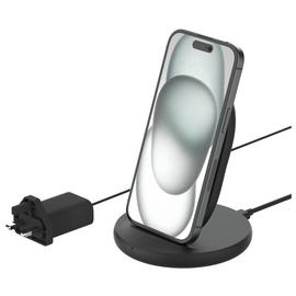 Belkin 15W Qi Wireless Charger Stand with Plug - Black