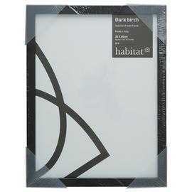 Habitat Dark Birch Black Wooden Picture Frame - 12x16"