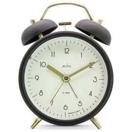 Acctim Aksel Double Bell Alarm Clock Black