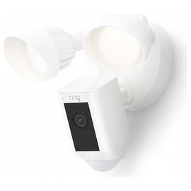 Ring Floodlight Wired Plus Cam Security Camera CCTV - White