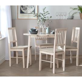 Argos Home Extending Round Dining Table & 4 Chairs