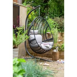 Argos Home Jaye Hanging Egg Chair - Black