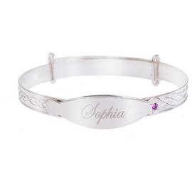 Revere Kid's Sterling Silver Personalised Baby Bangle