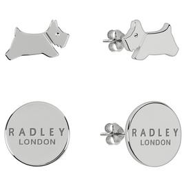 Radley Silver Coloured Dog Stud Earrings - Set of 2