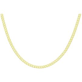 Revere 9ct Yellow Gold Italian Diamond Cut Curb Chain