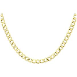 Revere 9ct Yellow Gold Italian Diamond Cut Chain