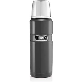 Thermos Stainless Steel 470ml King Flask - Gunmetal