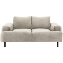 Habitat Julien Velvet 2 Seater Sofa - Natural