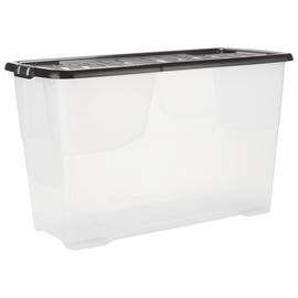 Strata Curve 1 x 100L Storage Boxes with Lid - Clear