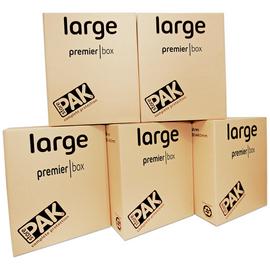 StorePAK Heavy Duty Large Cardboard Boxes - Set of 5